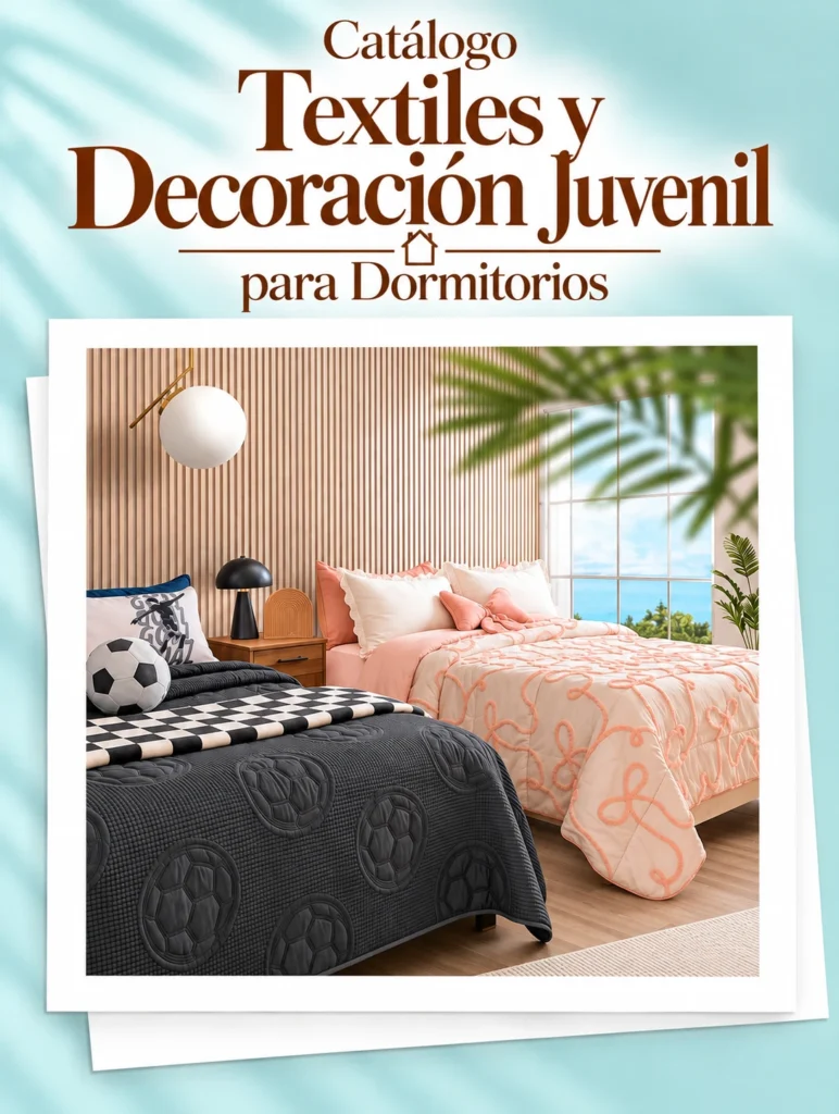 Catalogo de textiles juveniles en dormitorio