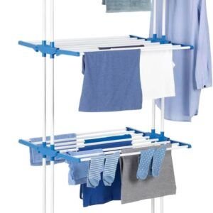 Aclick Tienda Online Colombia 22 Tendedero multifuncional plegable con ruedas y varios niveles para organizar ropa